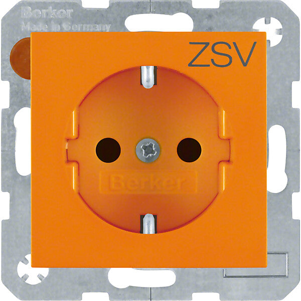 Hager/Berk SCHUKO-Steckdose orange glänzend 47238907